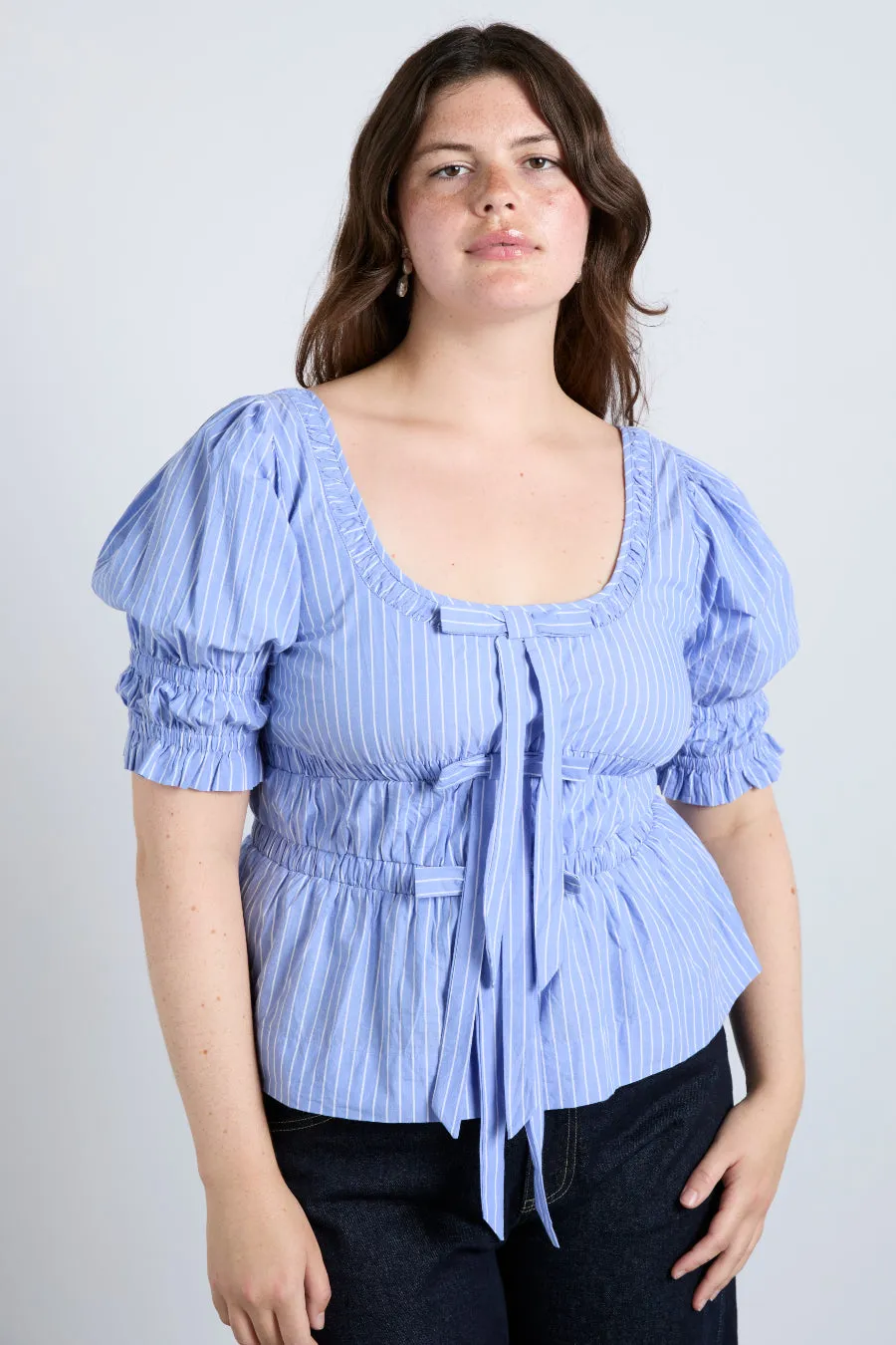 bianca blouse - blue sold by Damson Madder product image thumbnail 2