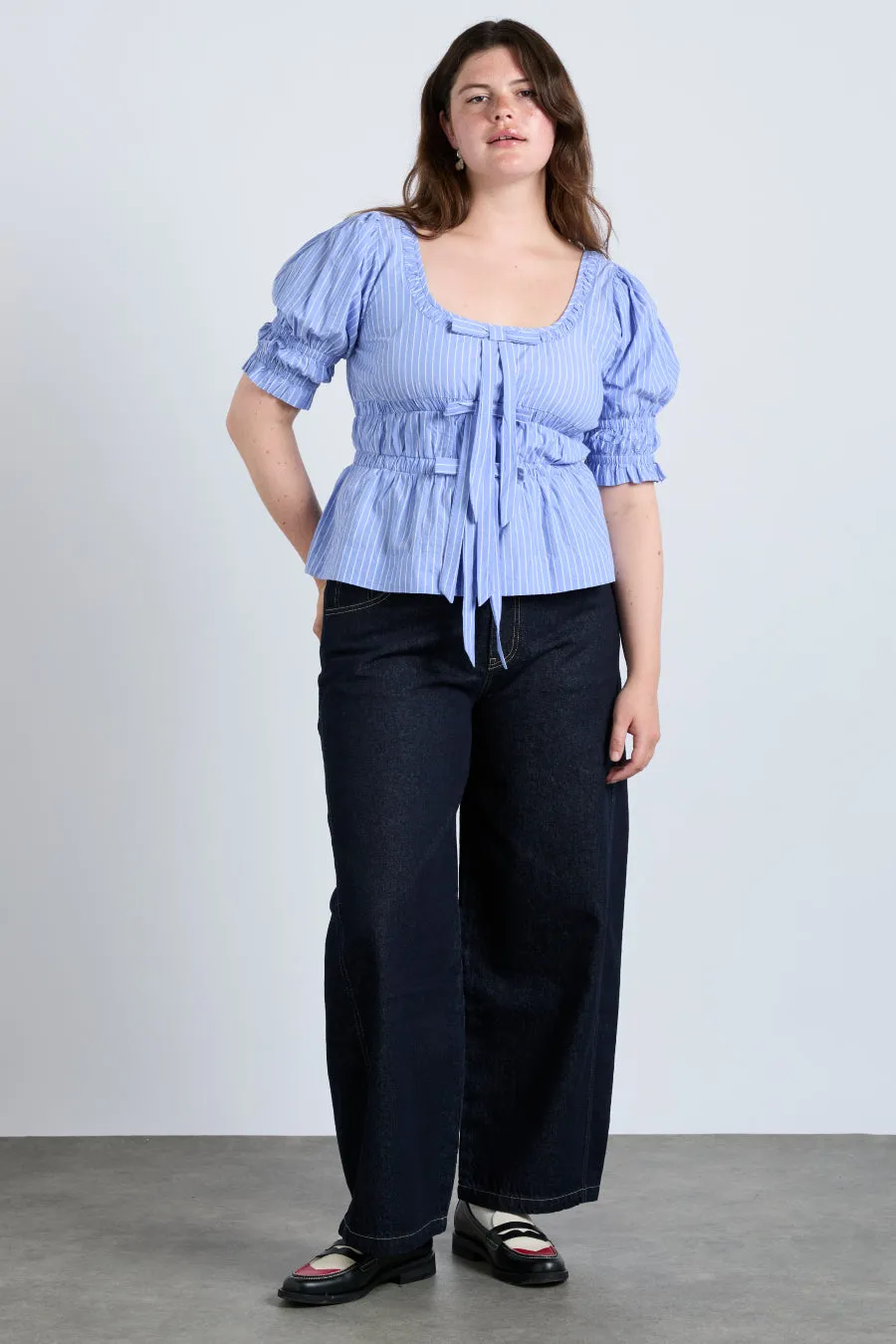 bianca blouse - blue sold by Damson Madder product image thumbnail 5