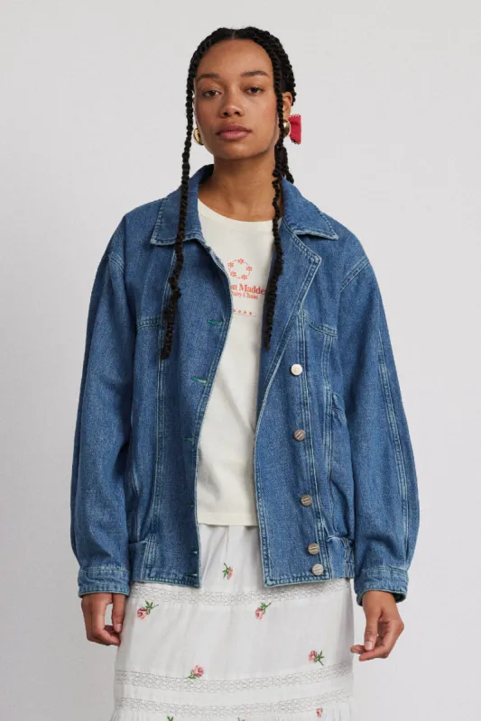 claudia bomber - vintage wash sold by Damson Madder