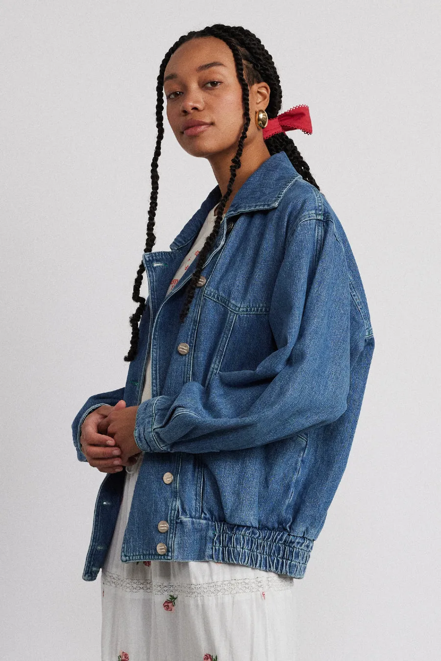 claudia bomber - vintage wash sold by Damson Madder product image thumbnail 3