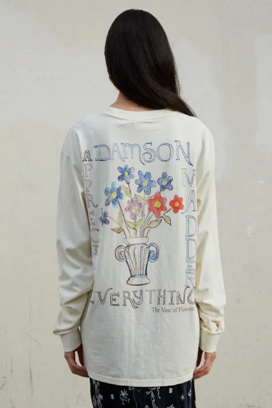 flower vase ls tee sold by Damson Madder