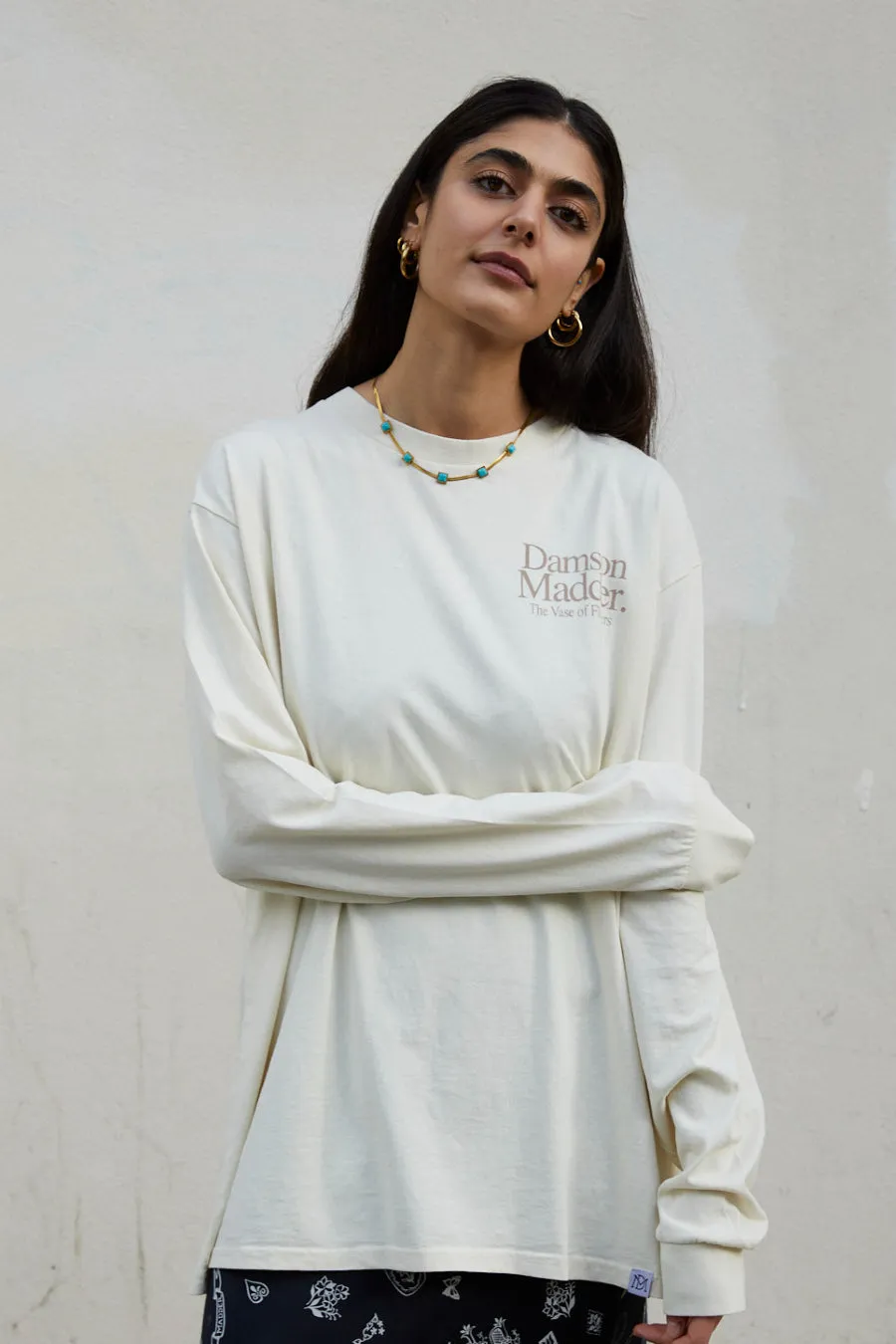 flower vase ls tee sold by Damson Madder product image thumbnail 3