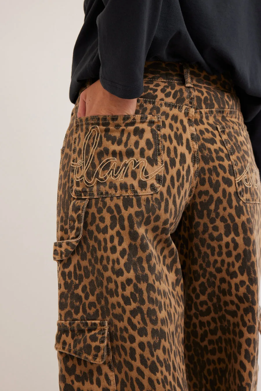 cargo jeans - leopard sold by Damson Madder product image thumbnail 2
