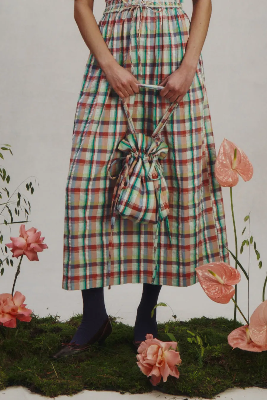 pouch bag - picnic check sold by Damson Madder