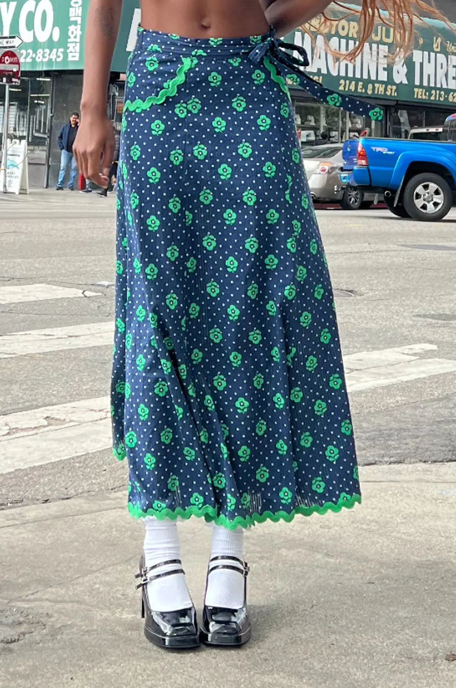 hyan midi skirt - floral sold by Damson Madder product image thumbnail 2