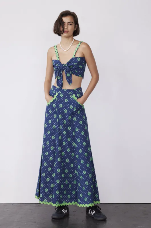 hyan midi skirt - floral sold by Damson Madder