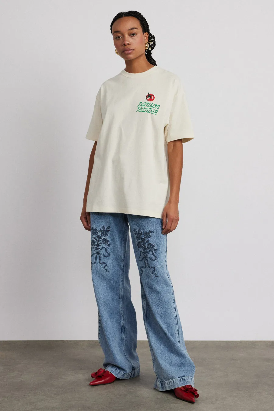 market boyfriend tee sold by Damson Madder product image thumbnail 5