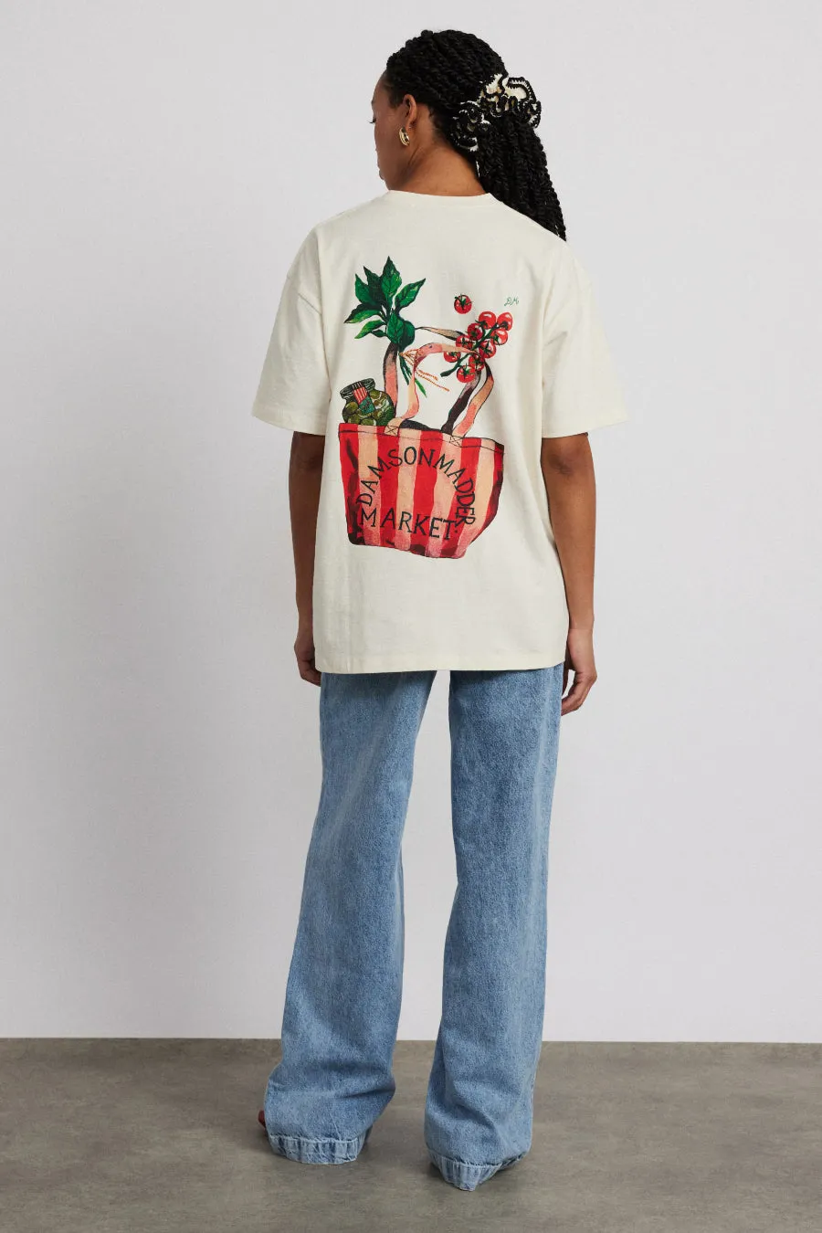 market boyfriend tee sold by Damson Madder product image thumbnail 4