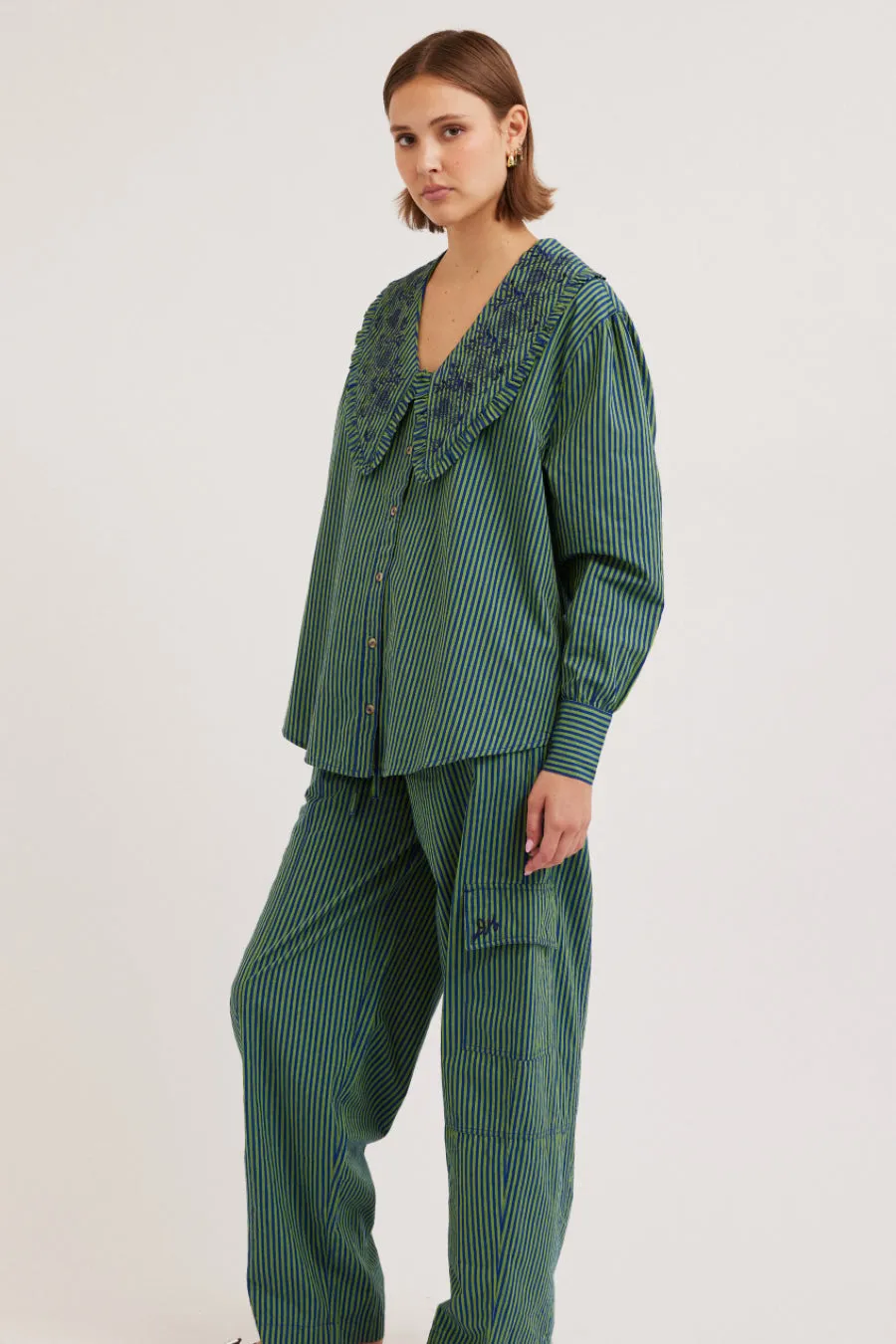 fontaine blouse - stripe sold by Damson Madder product image thumbnail 3