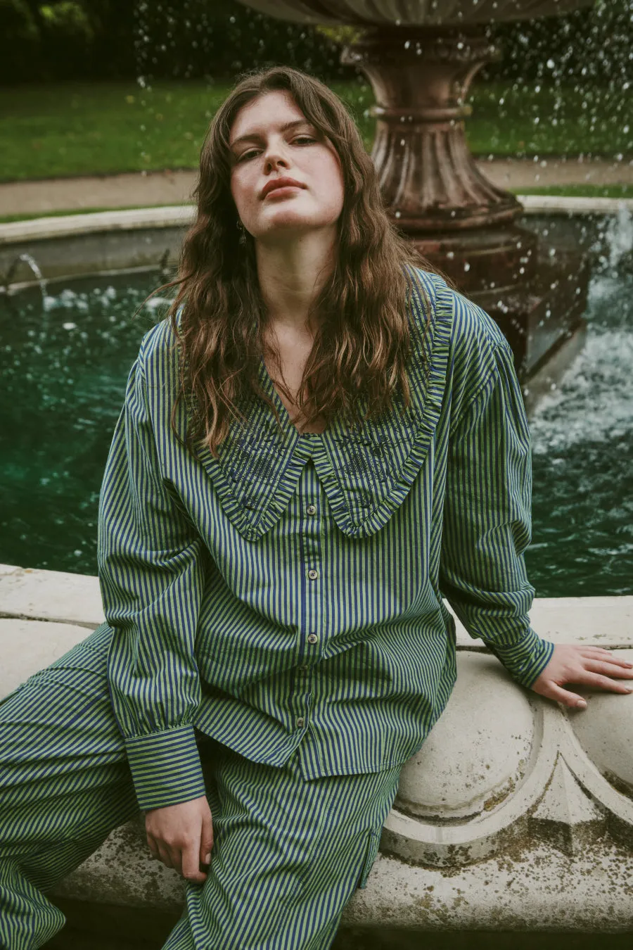 fontaine blouse - stripe sold by Damson Madder product image thumbnail 2