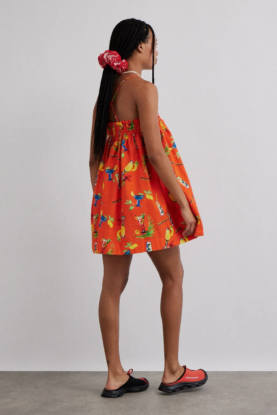 lila strappy mini dress - cocktail print sold by Damson Madder product image thumbnail 4