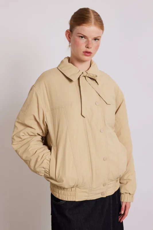 claudia bomber - tan sold by Damson Madder