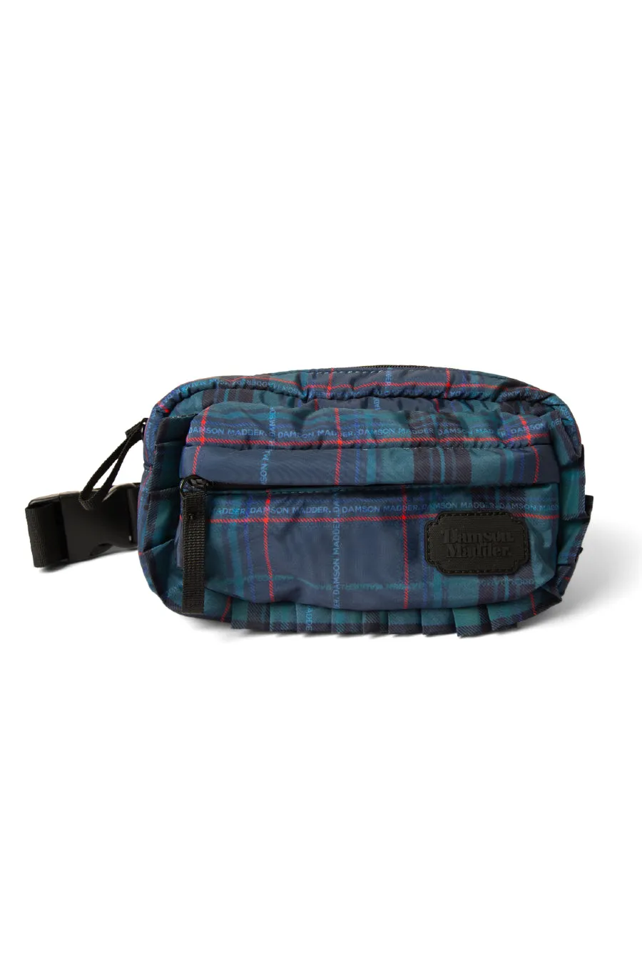 frill cross body bag in green check sold by Damson Madder product image thumbnail 3