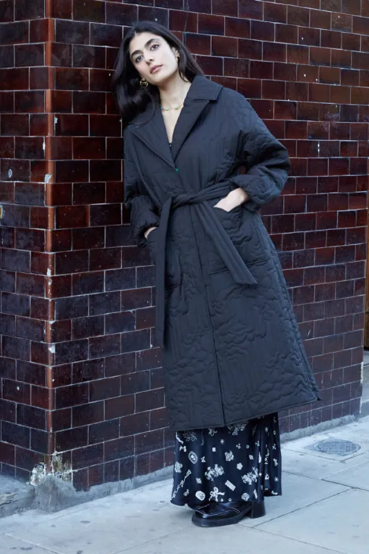 gilda coat - black sold by Damson Madder