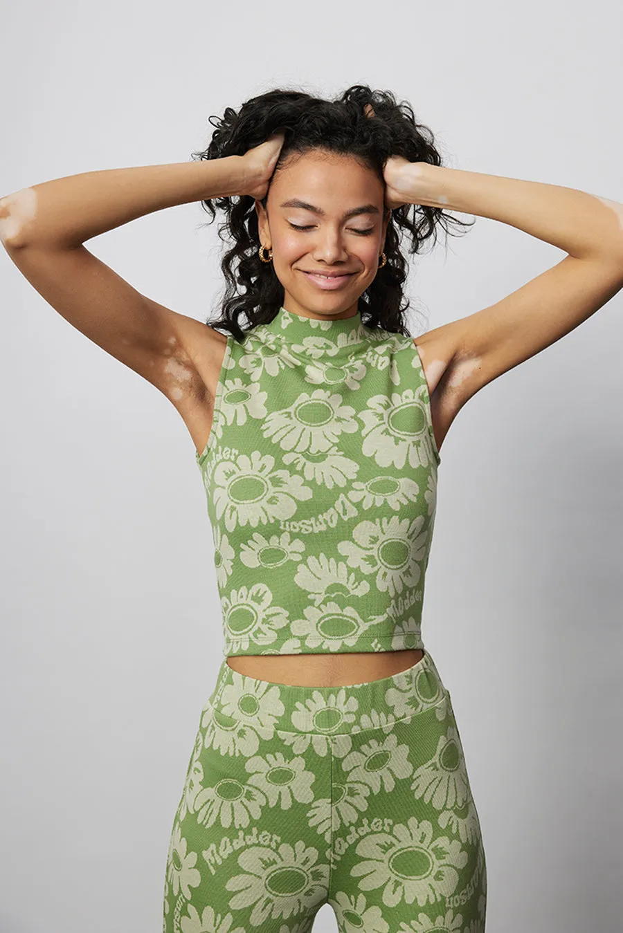 maeve jacquard strappy back tank sold by Damson Madder product image thumbnail 5