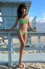 hettie gingham bikini bottom sold by Damson Madder