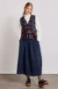 kelsey midi skirt - navy sold by Damson Madder