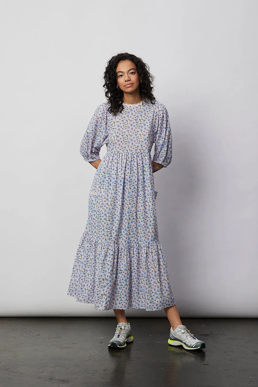 clarisse ditsy maxi dress sold by Damson Madder product image thumbnail 3