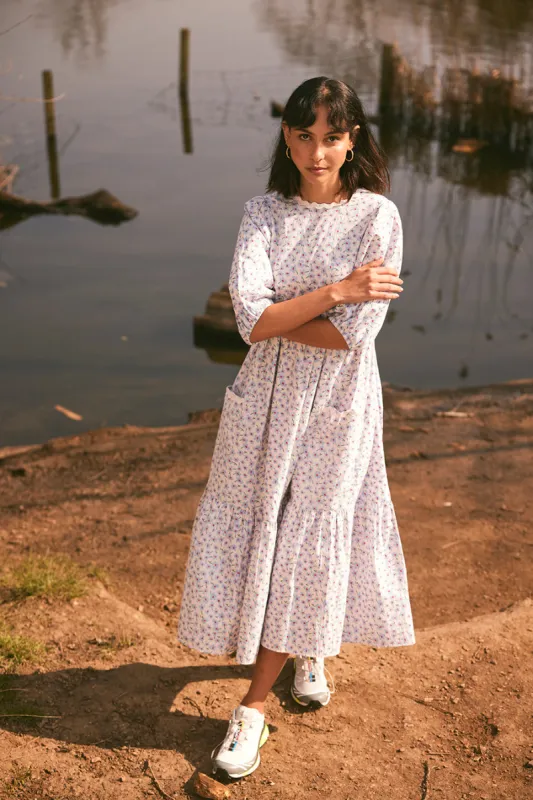 clarisse ditsy maxi dress sold by Damson Madder