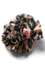shirred garter scrunchie in leopard sold by Damson Madder