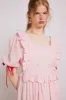 rhea dress - pink gingham sold by Damson Madder