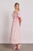 rhea dress - pink gingham sold by Damson Madder