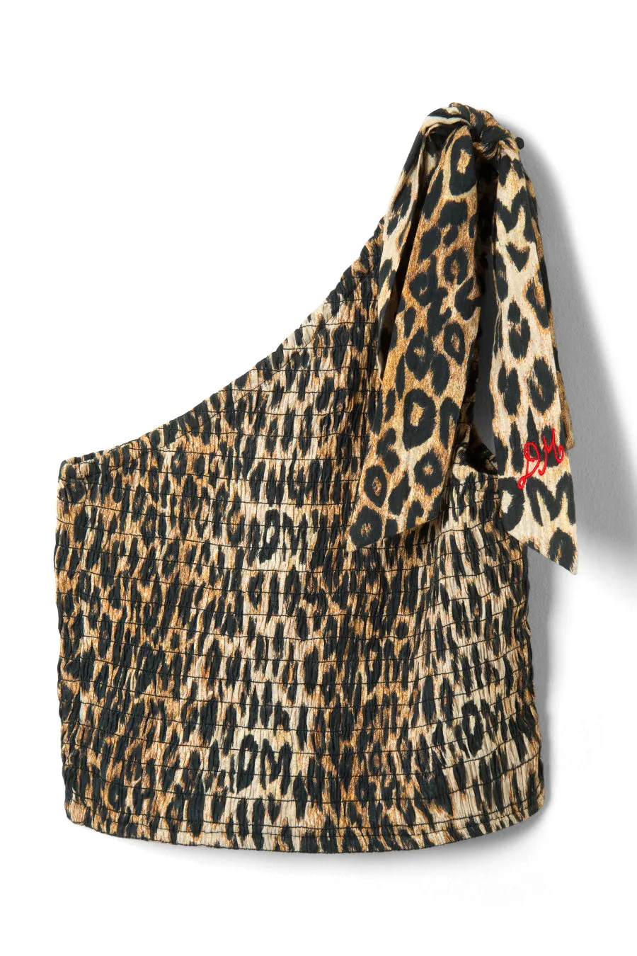 zadie asym top - leopard sold by Damson Madder product image thumbnail 4