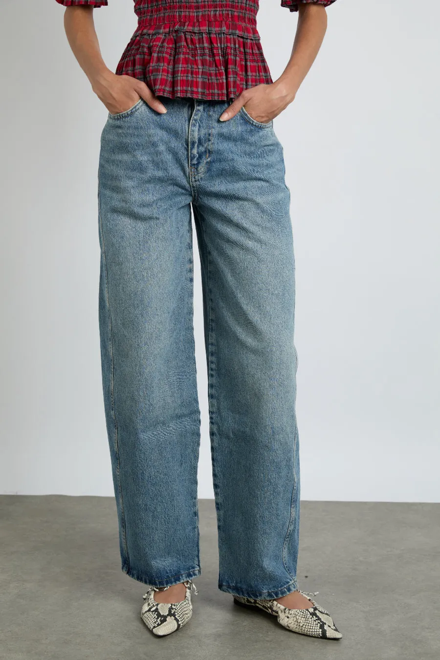 dion jeans - vintage wash sold by Damson Madder product image thumbnail 2