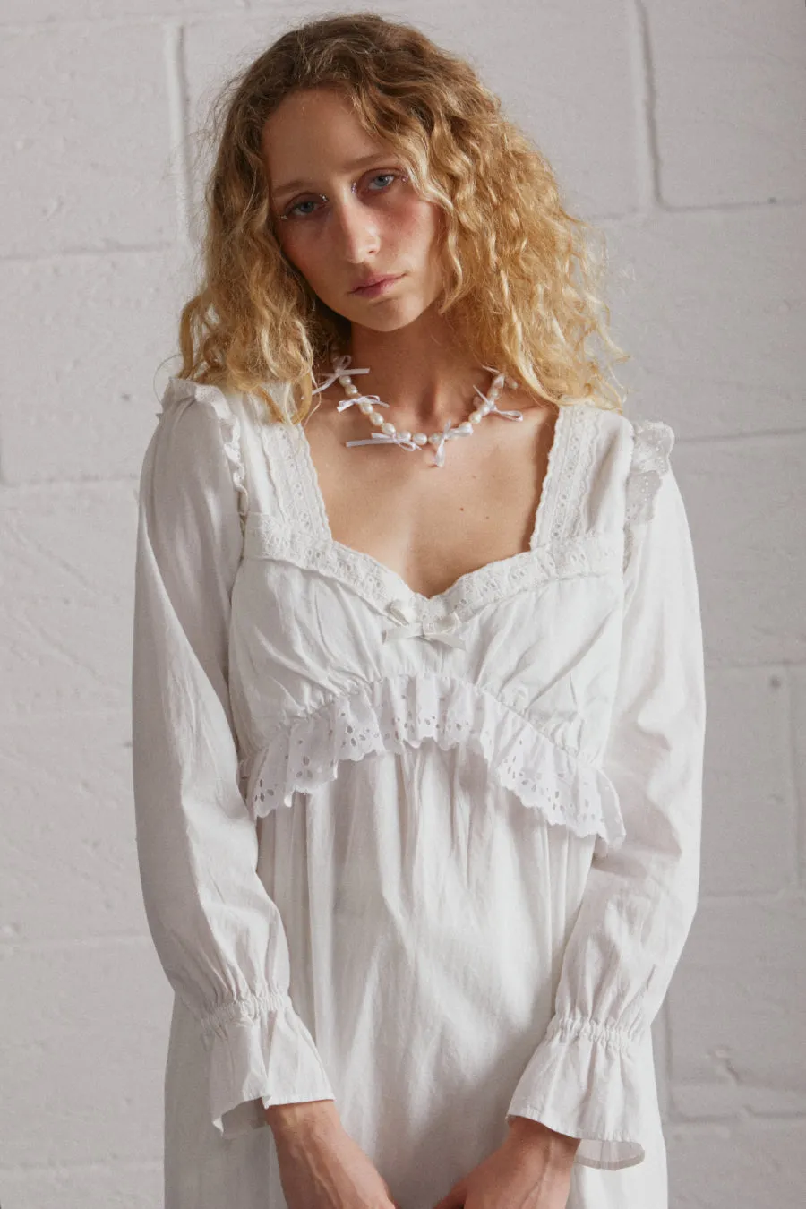 edith vintage midi - white sold by Damson Madder product image thumbnail 2