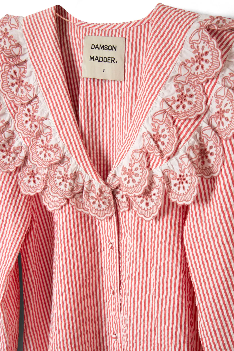 romilda blouse - candy stripe broderie sold by Damson Madder product image thumbnail 5