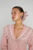 romilda blouse - candy stripe broderie sold by Damson Madder