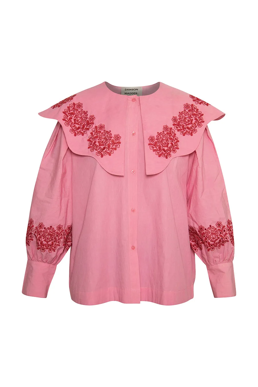 romeo organic cotton broderie blouse - pink sold by Damson Madder product image thumbnail 5