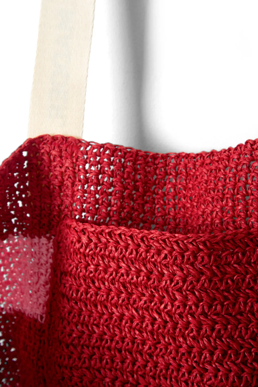 straw stripe oversized tote bag sold by Damson Madder product image thumbnail 4