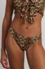 classic shirred bikini bottom - leopard sold by Damson Madder