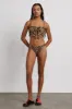 classic shirred bikini bottom - leopard sold by Damson Madder