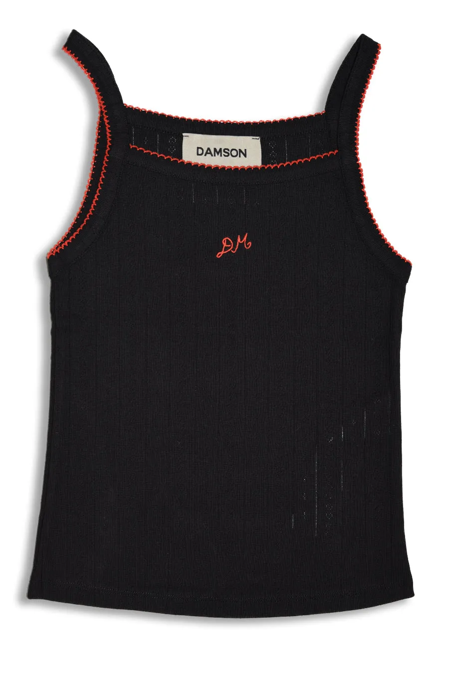 dm cami top - black pointelle sold by Damson Madder