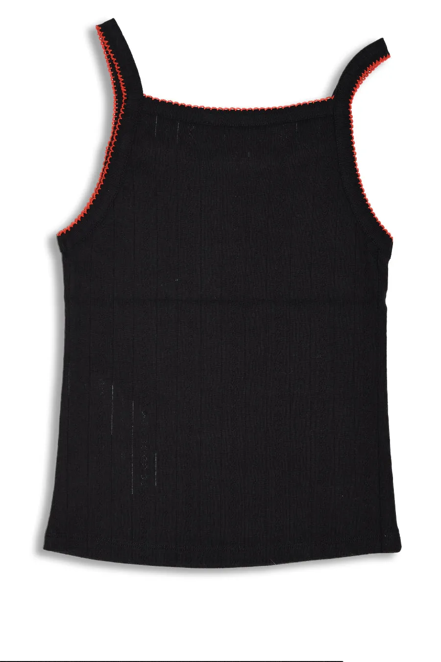 dm cami top - black pointelle sold by Damson Madder product image thumbnail 3