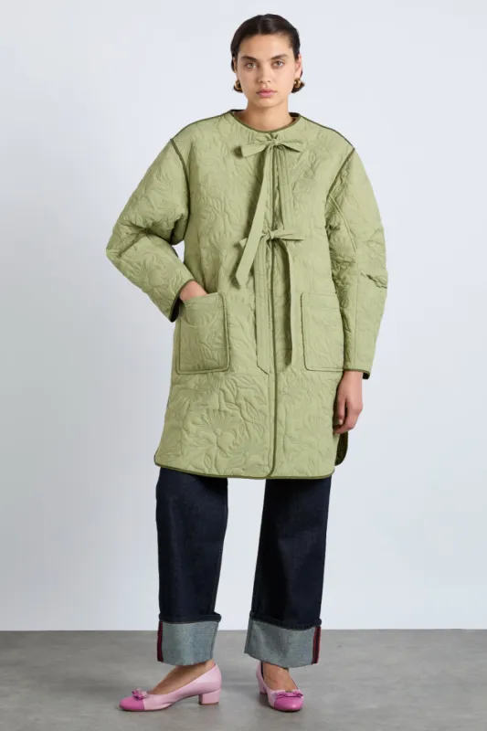 valentine jacket - green sold by Damson Madder