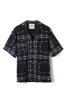 tablecloth embroidered shirt - black floral sold by Damson Madder