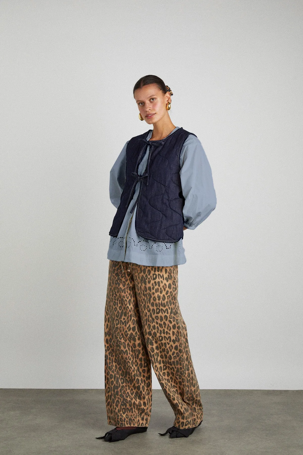 tilly gilet - indigo denim sold by Damson Madder product image thumbnail 2
