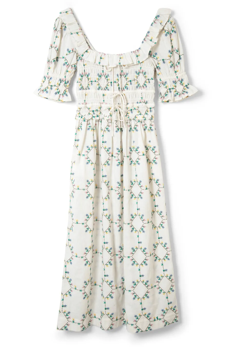 heidi embroidered midi dress sold by Damson Madder product image thumbnail 5