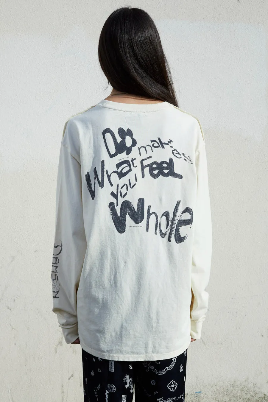feel whole ls tee sold by Damson Madder