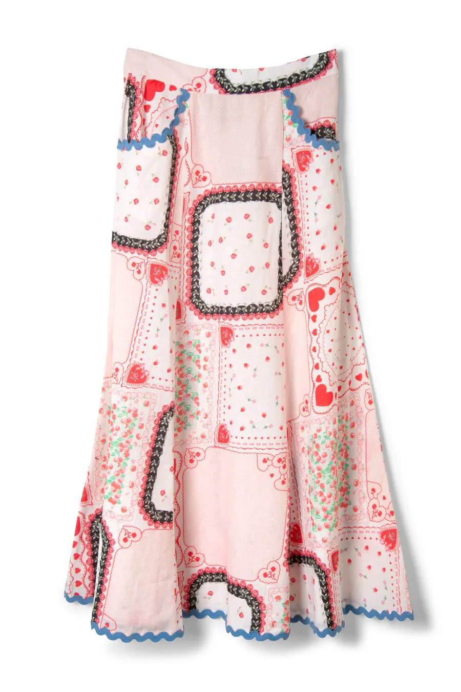 hyan midi skirt - hanky hearts print sold by Damson Madder product image thumbnail 3