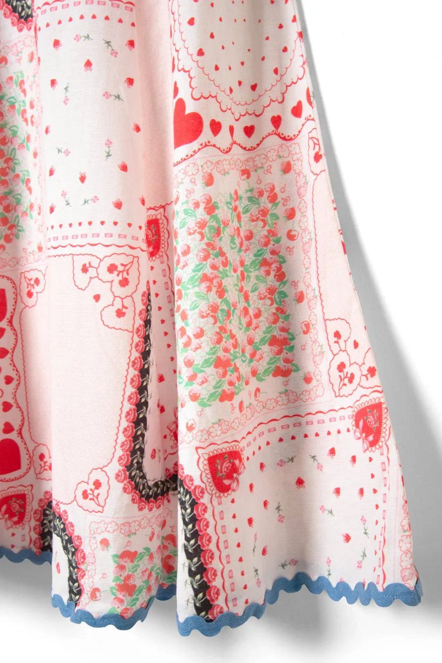 hyan midi skirt - hanky hearts print sold by Damson Madder product image thumbnail 4