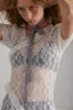 leila white flower lace dress sold by Damson Madder