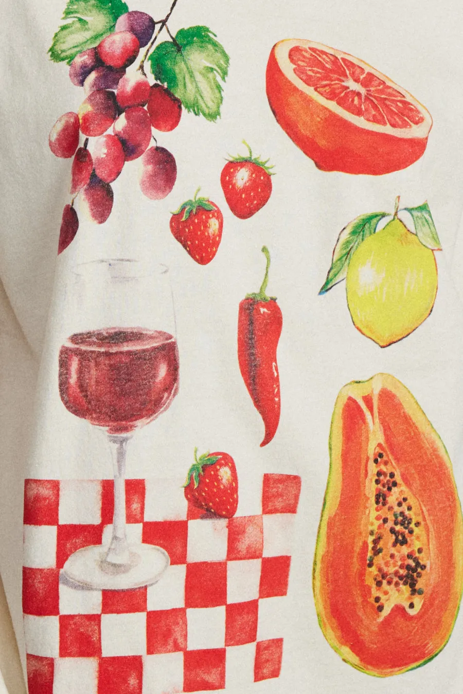 fruit picnic boyfriend tee sold by Damson Madder product image thumbnail 4