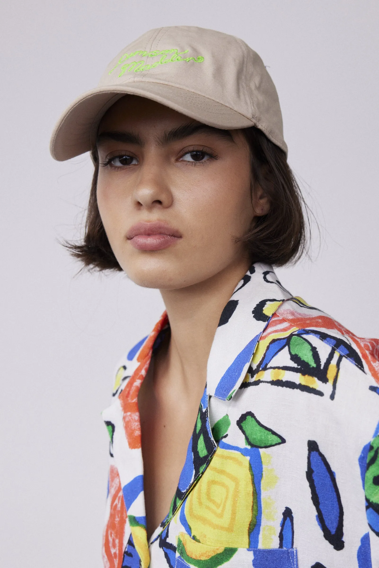 stone embroidered cap sold by Damson Madder product image thumbnail 3