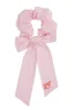pink stripe bow scrunchie sold by Damson Madder
