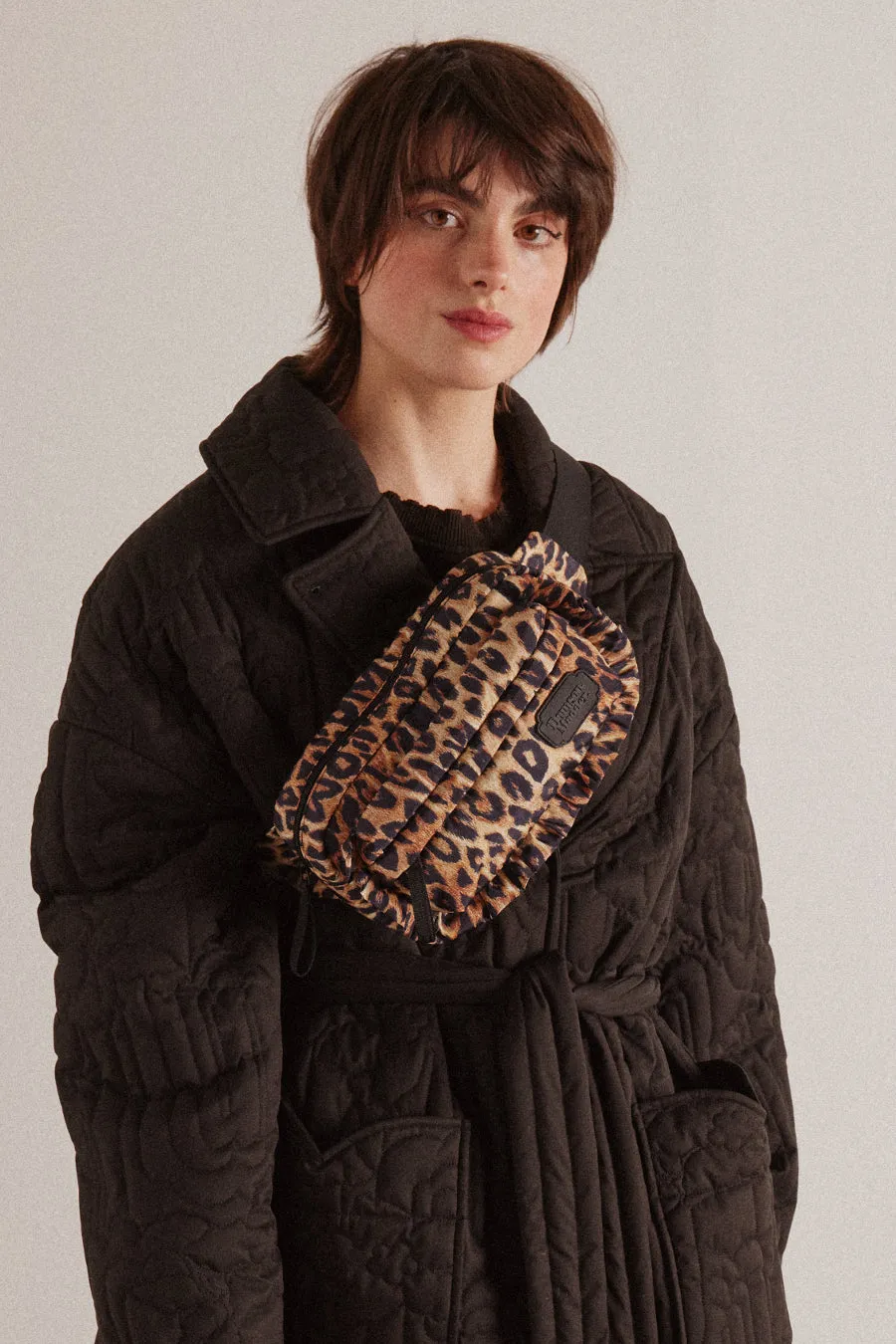 frill cross body bag in leopard sold by Damson Madder product image thumbnail 2
