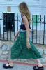 kya wrap kilt - green tartan sold by Damson Madder
